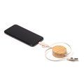 Cable cargador extensible USB y tipo C