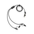 Cable USB 6 en 1 carga ultrarrápida Negro