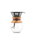 Cafetera 1L Vidrio Filtro Inox