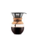 Cafetera 1L Vidrio Filtro Inox