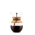 Cafetera 1L Vidrio Filtro Inox