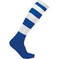 Calcetines altos a rayas unisex Dark Royal Blue / White 39/42