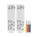 Calcetines para Colorear con 3 Rotuladores Bl