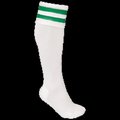 Calcetines deportivos altos White / Sporty Kelly Green 27/30 Eu