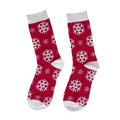 Calcetines navideños en bola con lazo rojo Roj L/Xl
