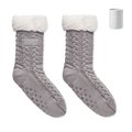 Calcetines Sherpa Talla L Antideslizantes Gris