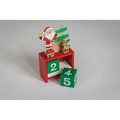 Calendario navideño de madera