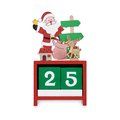 Calendario navideño de madera