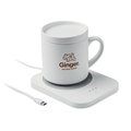 Calentador de tazas inalámbrico con taza cerámica