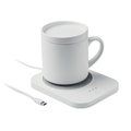 Calentador de tazas inalámbrico con taza cerámica