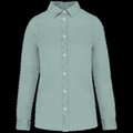 Camisa ajustada eco mujer Washed Jade Green L