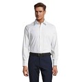 Camisa Ajustada Hombre Algodón/Elastano Blanco L