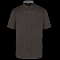 Camisa de algodón manga corta hombre Dark Grey 4Xl