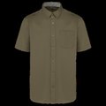 Camisa de algodón manga corta hombre Light khaki XS
