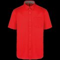 Camisa de algodón manga corta hombre Red M