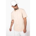 Camisa de algodón manga corta hombre