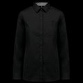 Camisa de algodón de manga larga Black S