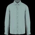 Camisa algodón orgánico hombre Washed Jade Green M