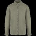 Camisa algodón orgánico hombre Washed Pale Khaki 3Xl