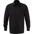 Camisa de algodón puro hombre Black 4XL