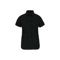 Camisa cómoda manga corta mujer Black S