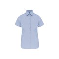 Camisa cómoda manga corta mujer Light Blue XXL