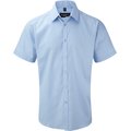 Camisa Corte ajustado manga corta hombre Light Blue S