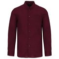 Camisa cuello mao hombre Wine 3XL