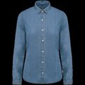 Camisa Denim algodón para mujer Chambray Blue XL