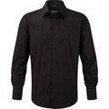 Camisa entallada larga hombre Black XL