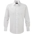 Camisa entallada larga hombre White M