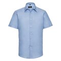 Camisa entallada de manga corta Oxford Blue XXL
