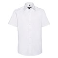 Camisa entallada de manga corta White XXL