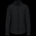 Camisa entallada mujer tejido de cuidado fácil Black XXL
