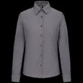 Camisa entallada mujer tejido de cuidado fácil Oxford Silver M