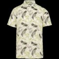 Camisa estampado vegetal lino hombre Ivory Palm Leaves M
