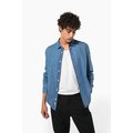 Camisa hombre algodón efecto Denim