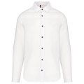 Camisa de lino y algodón para hombre Blanco 3XL