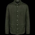 Camisa de lino hombre Organic Khaki 3XL