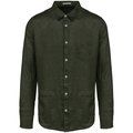Camisa de lino hombre Organic Khaki XS