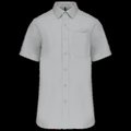 Camisa manga corta hombre Bolsillo izquierdo Snow Grey 6XL