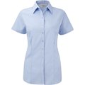 Camisa manga corta mujer ajustada Light Blue S