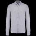 Camisa Manga Larga Algodón Oxford Grey L