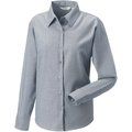 Camisa manga larga para mujer de cuidado fácil Gris XL