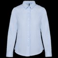 Camisa mujer 100% algodón Striped Pale Blue / White M