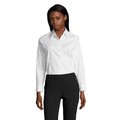Camisa Mujer en Algodón y Elastano Blanco 3Xl