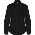 Camisa mujer manga larga Negro 3XL