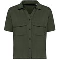 Camisa oversize mujer Washed Organic Khaki XL