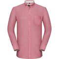 Camisa Oxford efecto lavado Oxford Red / Cream L