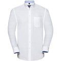 Camisa Oxford efecto lavado White / Oxford Blue XXL
